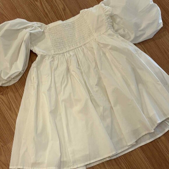 Abercrombie & Fitch Emerson Poplin Puff Sleeve Mini Dress NWT - Picture 7 of 9